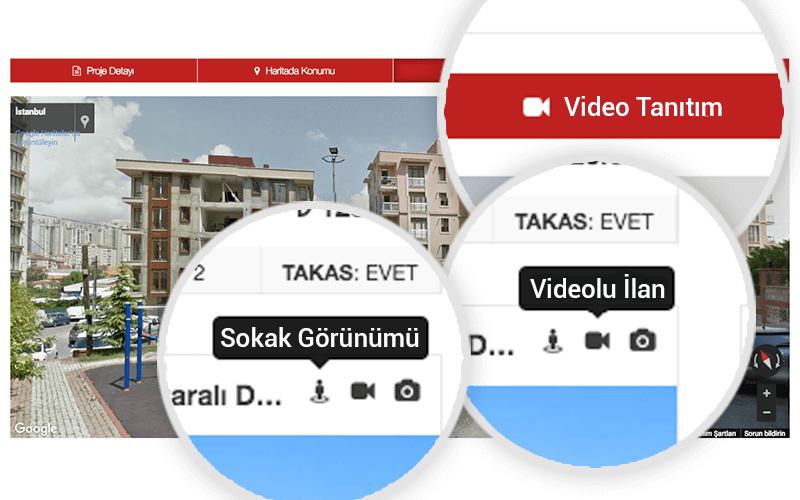 İlana video ve sokak görünümü ekleme